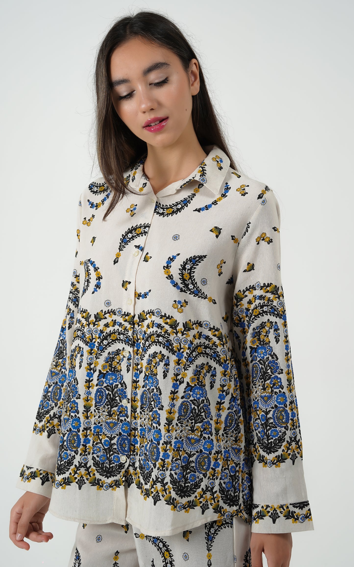 Boho Bloom Linen Co-Ord Set