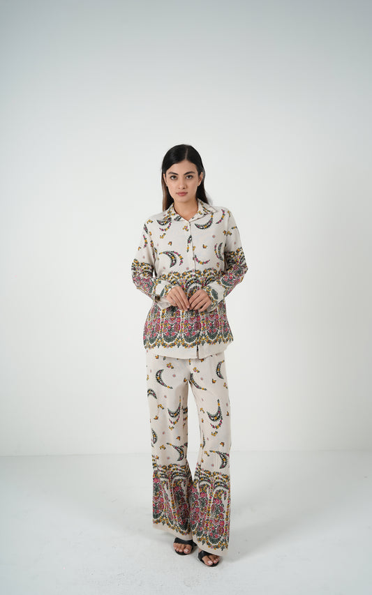 Boho Bloom Linen Co-Ord Set