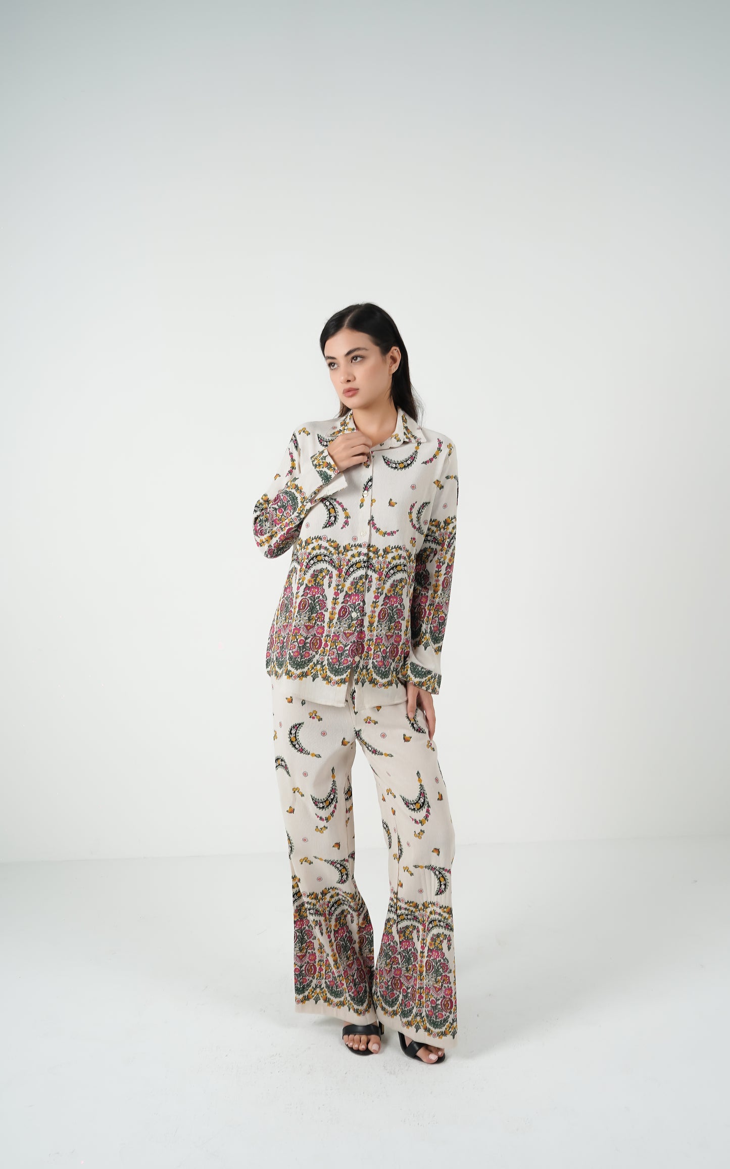 Boho Bloom Linen Co-Ord Set
