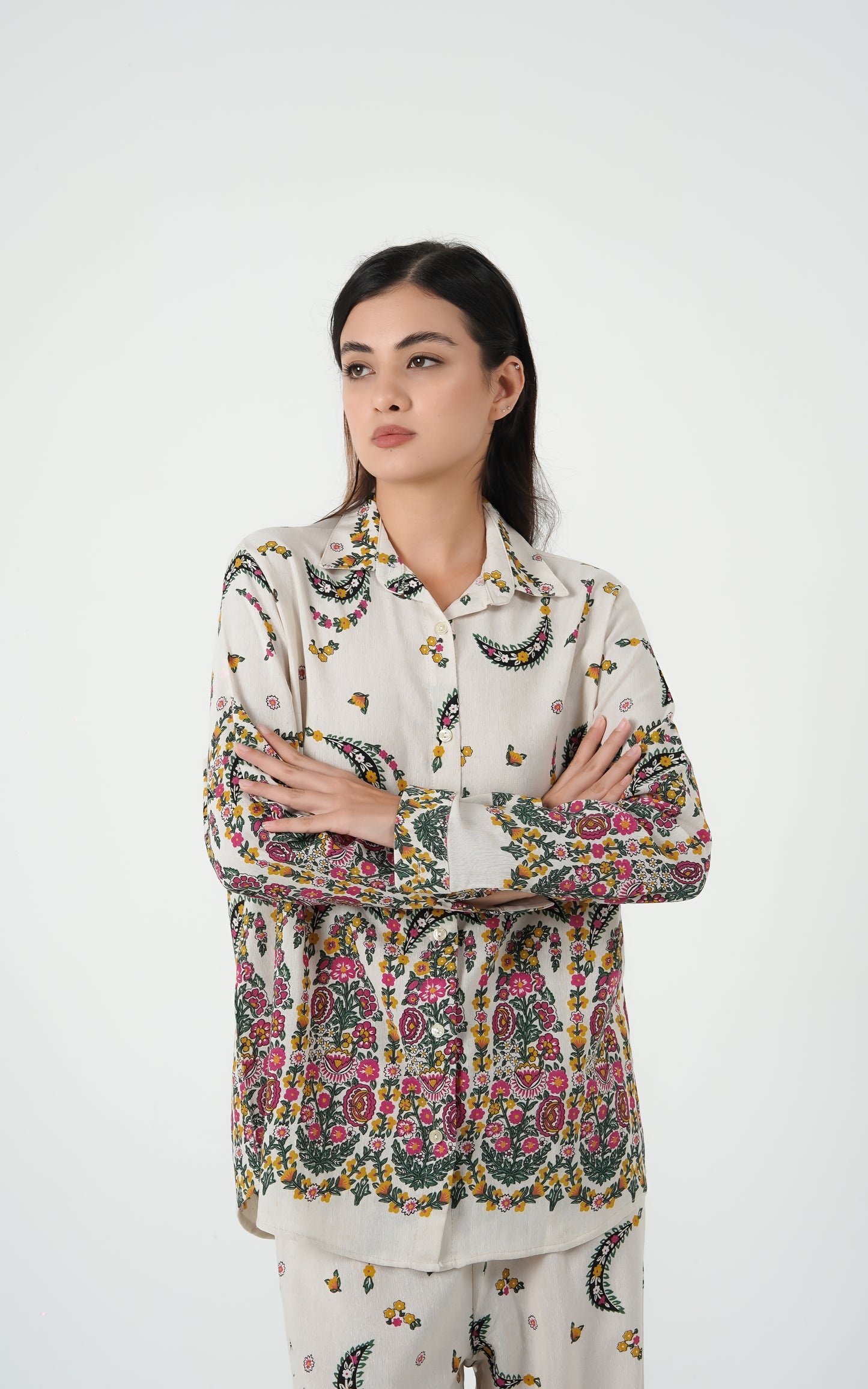 Boho Bloom Linen Co-Ord Set