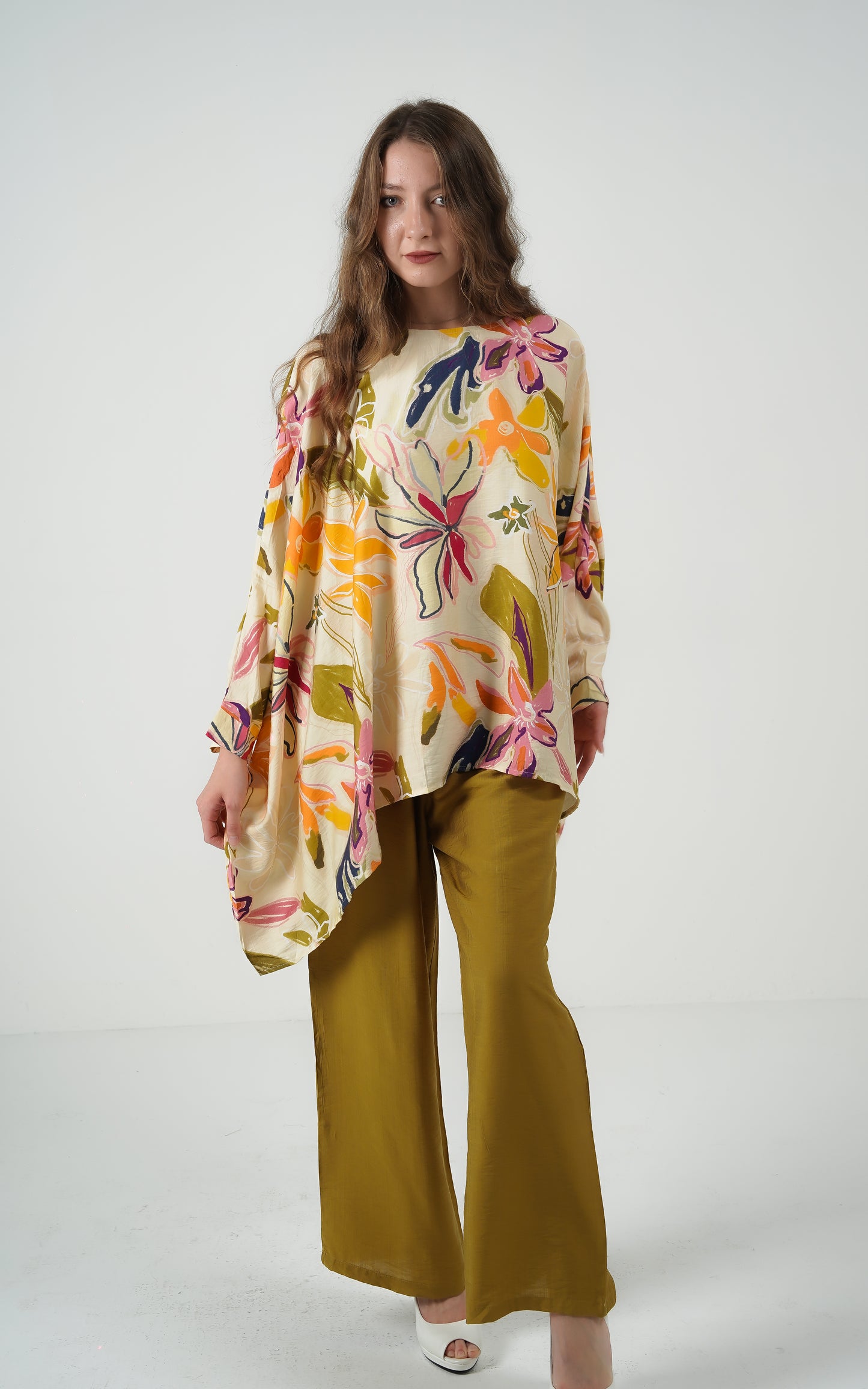 Abstract Elegance Kaftan set