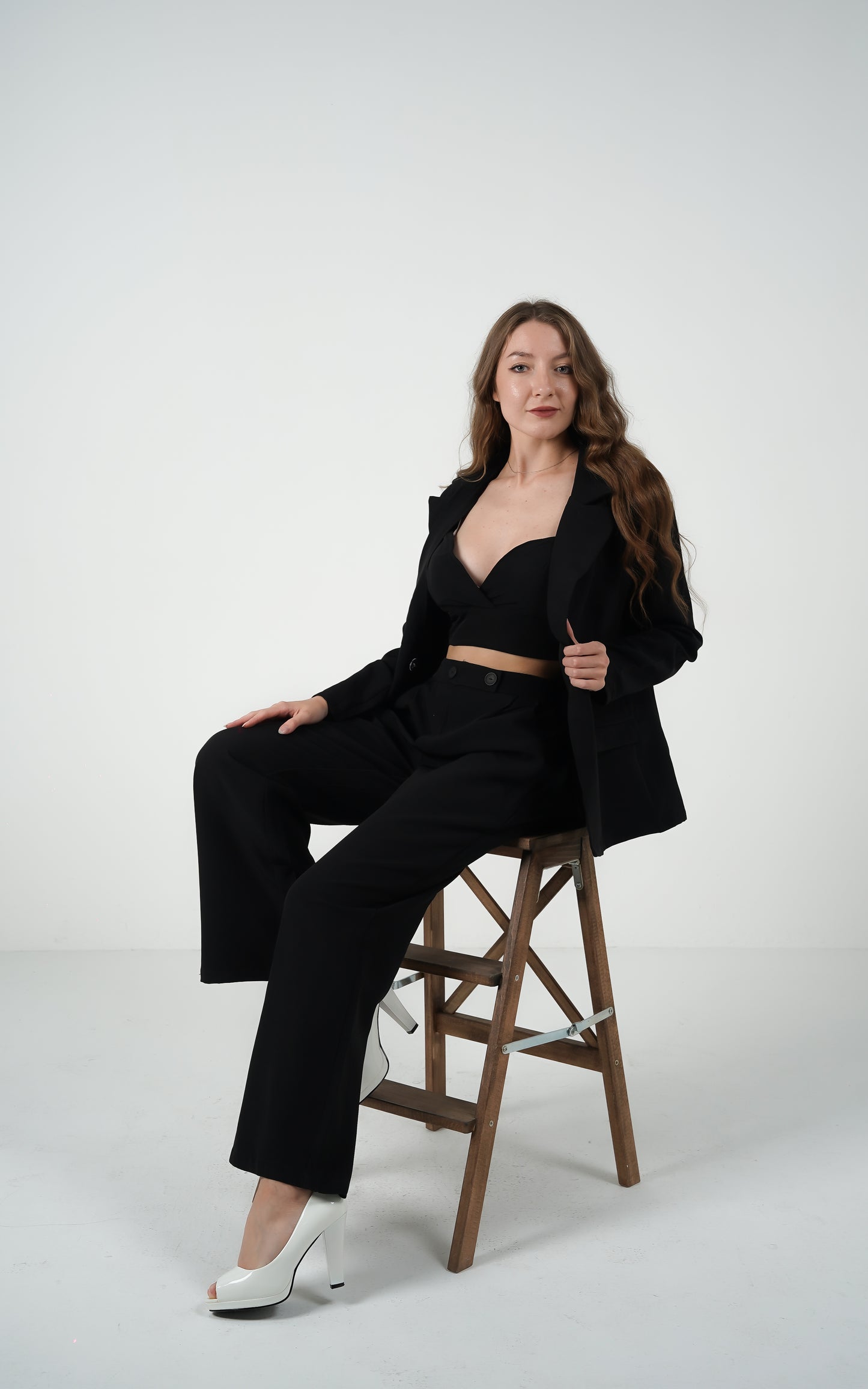 Iconic Elegance Blazer Trio Black