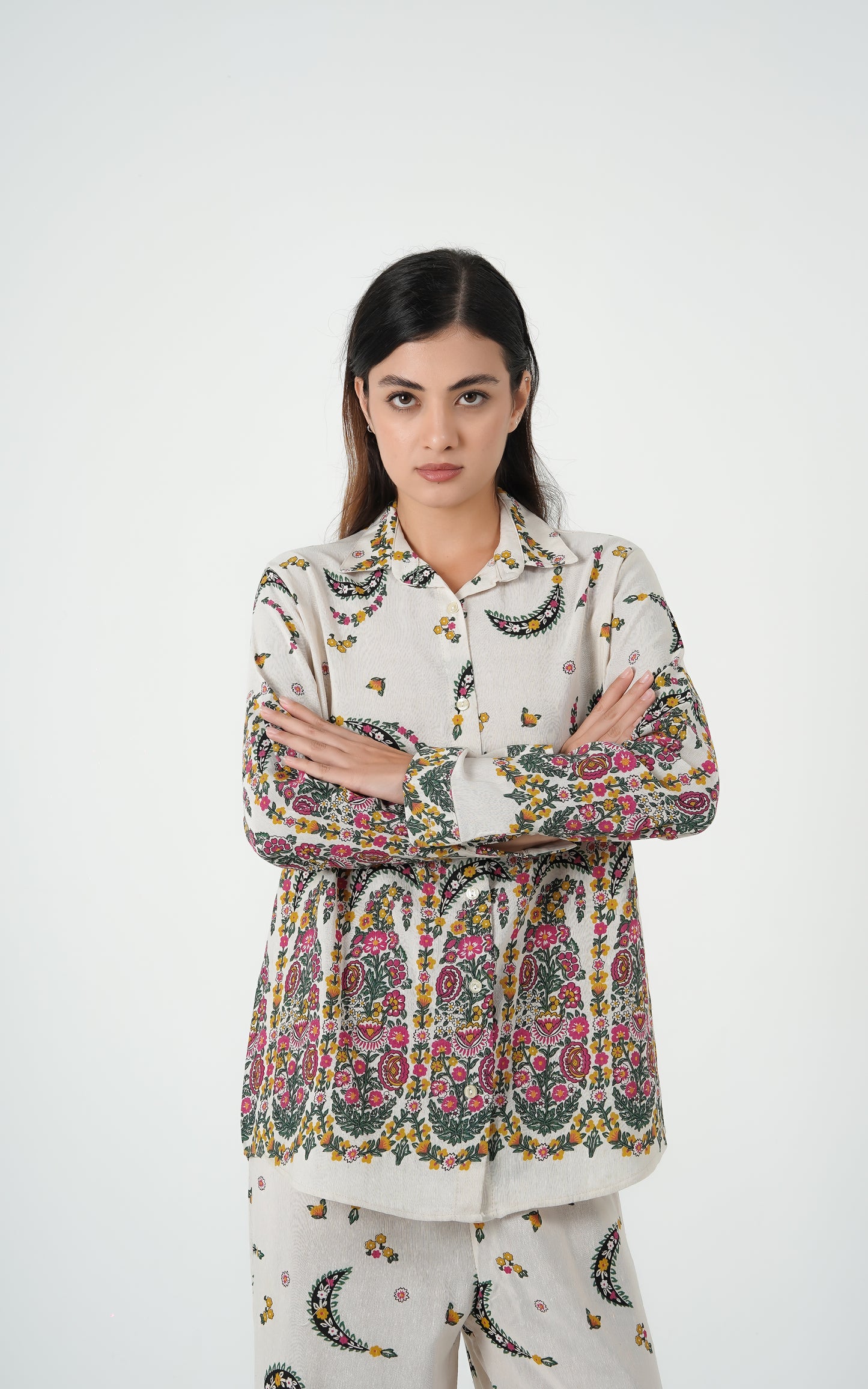 Boho Bloom Linen Co-Ord Set