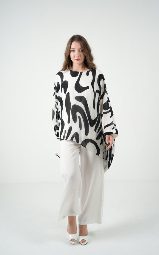 Geometric Kaftan Set