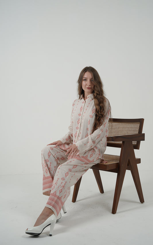 Terracotta Muse Linen Co-Ord Set