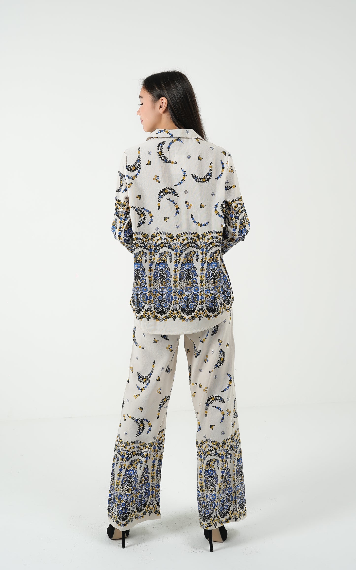 Boho Bloom Linen Co-Ord Set