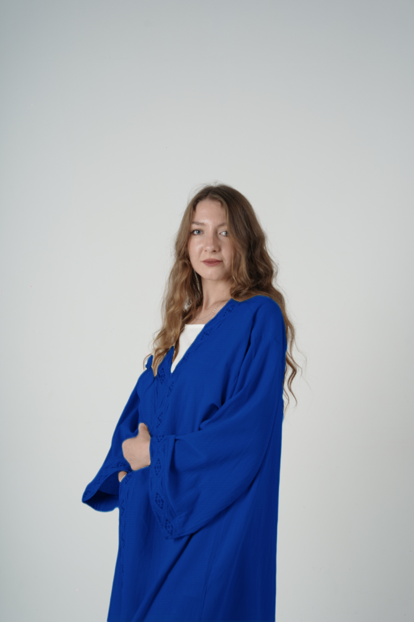 Desert Dusk Embroidered 3-Piece Kaftan Set